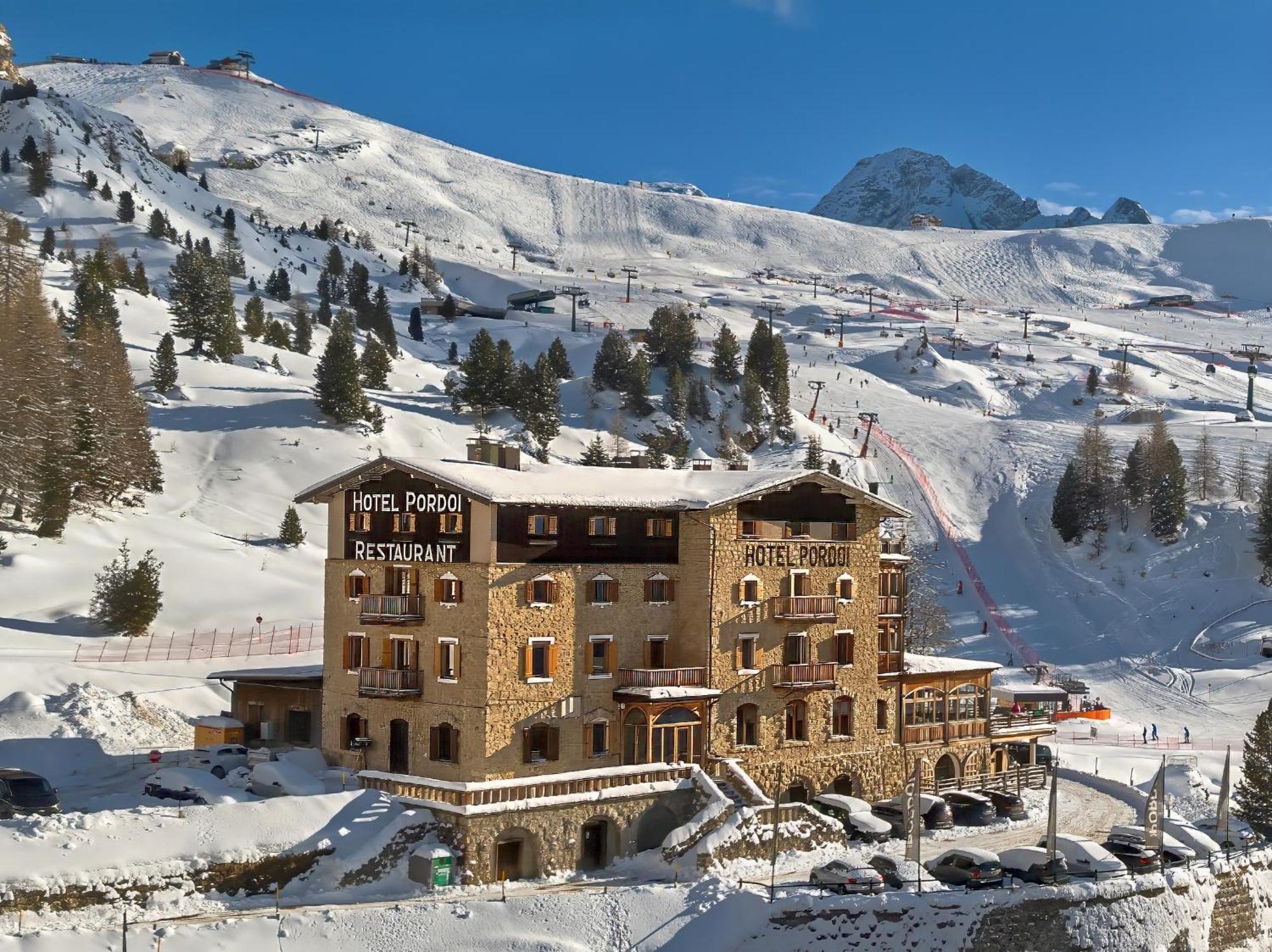 Hotel Pordoi Passo Pordoi Vegetarian Hotel Canazei Exterior photo